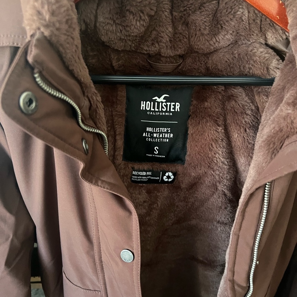 Hollister Chocolate Brown All-Weather Jacket - Picture 2 of 3